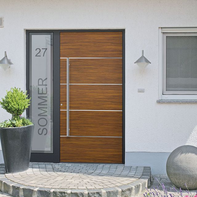 Einbaubeispiele | Moderne Haustür aus Holz | KAPPELHOFF in Melle